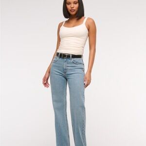 Abercrombie & Fitch Light Blue Straight Leg Jeans 26 Long